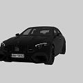 High Performance Black Sports Car With Sporty Wheels Red Brake Calipers Rear Spoiler And Exhaust