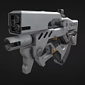 Science Fiction Gun Cyberpunk Gun Laser Gun High-tech Gun Future Gun Game Gun Low Face Number Low Model Simple Model Times Film and Television Level Realism 3d model