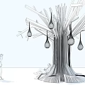 Modern Column 3d model