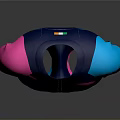 Blue And Pink Commonwealth Sportswear With Logo And Short Sleeves Design