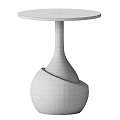 Elegant Modern Dining Table With Unique Brass Base And Smooth Polished Natural Marble Tabletop