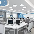 Modern Classroom University Classroom 3d model