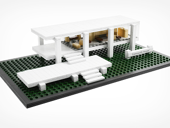 Modern Lego toy 3d model