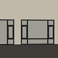Modern Floor to Ceiling Windows With Black Frame And Clear Glass Design