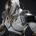 Modern Robot Flathead Space Warrior 3d model