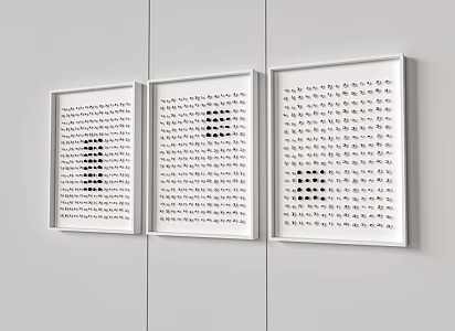 Stone metal wall decoration 3d model