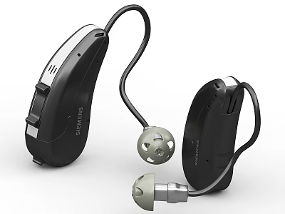Siemens Digital Behind the Ear Hearing Aid with Comfortable Fit Design 3d model