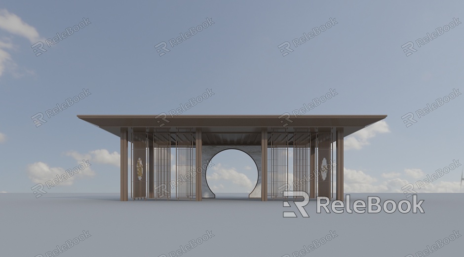 New Chinese Style Pavilion model