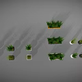 Green Indoor Plants with Various Colored and Different Shaped Planters for Home Decor