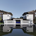 New Chinese Architecture 3d model