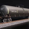 Heavy Duty Industrial Rail Tank Car with Ladder and Steel Wheel Assembly