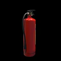 Red Portable Dry Powder Fire Extinguisher as Essential Fire Safety Equipment for Emergency Preparedness
