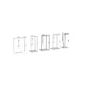 Modern Shower Sauna Enclosure With Glass Walls And Handheld Shower Head