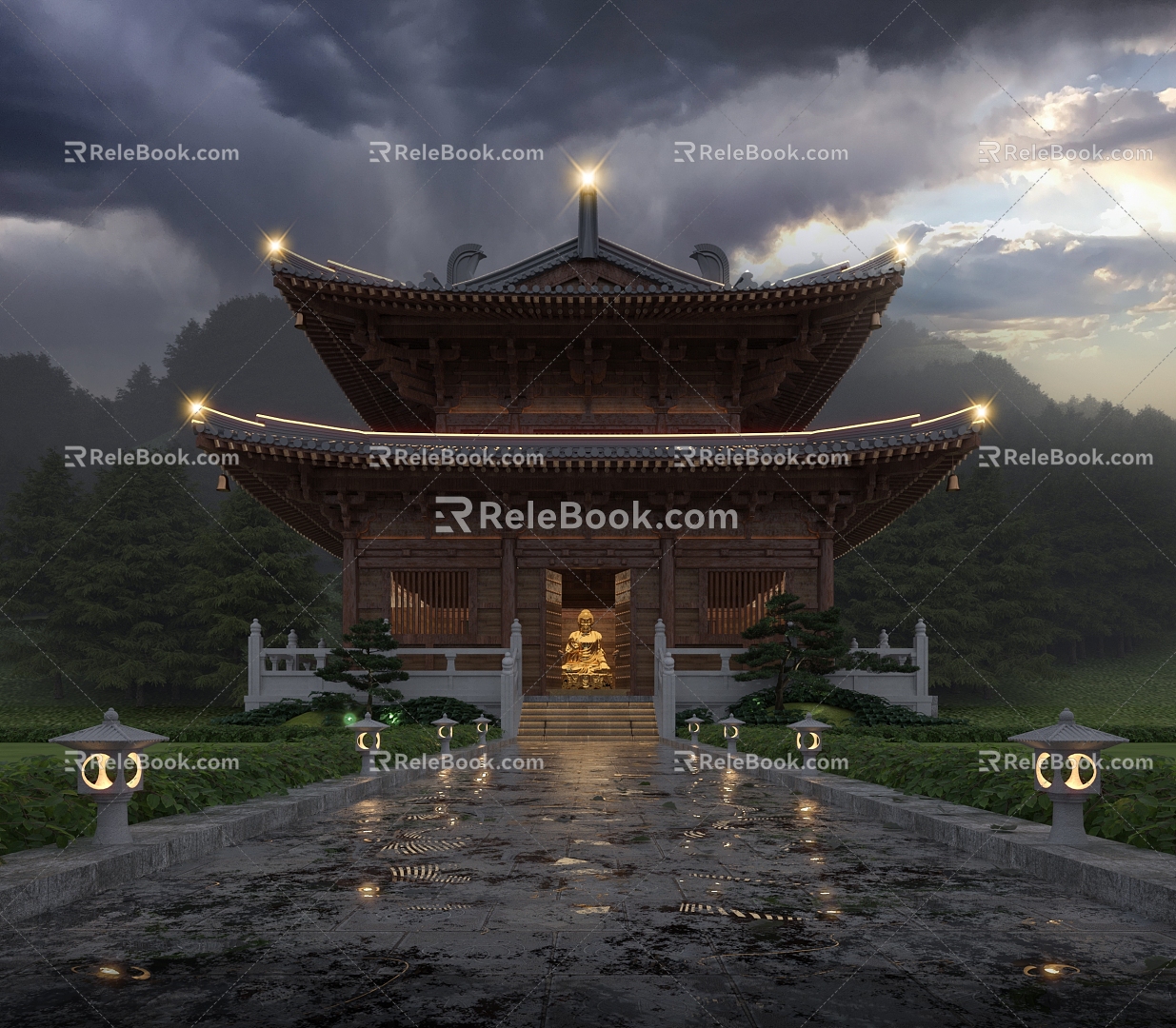 Chinese ancient building 3d model