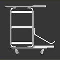 Iron frame large iron frame iron frame house factory industrial iron frame iron ladder rigid ladder work frame rigid scaffold 3d model