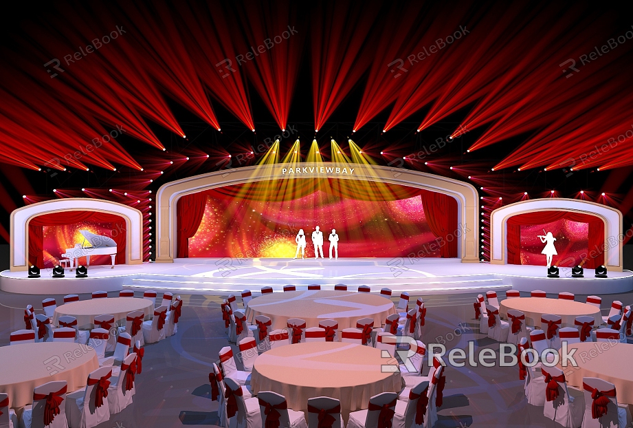 Annual Dance Beauty Year-end Dinner Annual Stage Stage Dance Beauty Year-end Meeting model