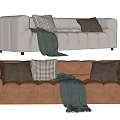 Modern Multiplayer Sofa 3d model