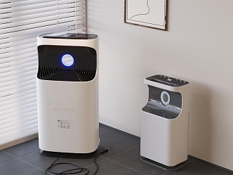 modern air purifier dehumidifier humidifier 3d model