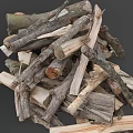 Arbor Seasoned Firewood Pile With Rustic Logs Stacked Naturally For Burning Purposes