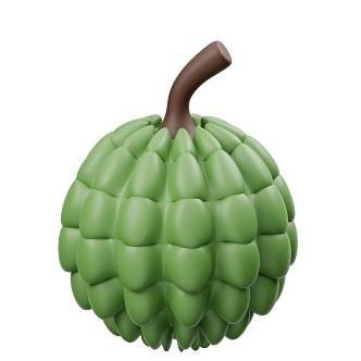 Modern fruit cartoon fruit 3d model