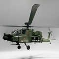 American Apache helicopter gunships 3d model