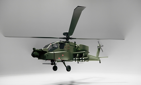 American Apache helicopter gunships 3d model