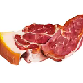 Fresh Raw Pork Ham With Red Meat And White Fat Texture
