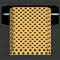 Weapon Featuring Black Body Golden Grid Circular Display And Colorful Buttons