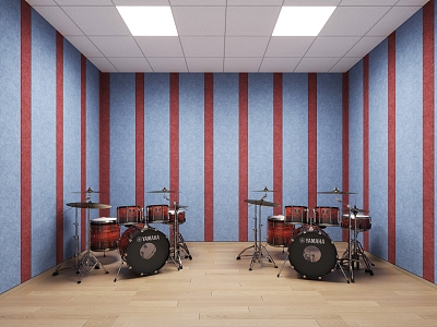 Modern classroom Drum classroom model