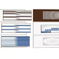 Modern Wall Decor Design With Brown White Panels Stripes And Metal Wood Elements