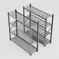 Heavy Duty Metal Storage Racks for Hardware Tools Multi Tier Shelving Units
