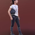 Child in White Equestrian T shirt and Black Riding Pants Holding Riding Crop and Helmet