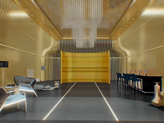 hotel lobby leisure space lobby 3d model