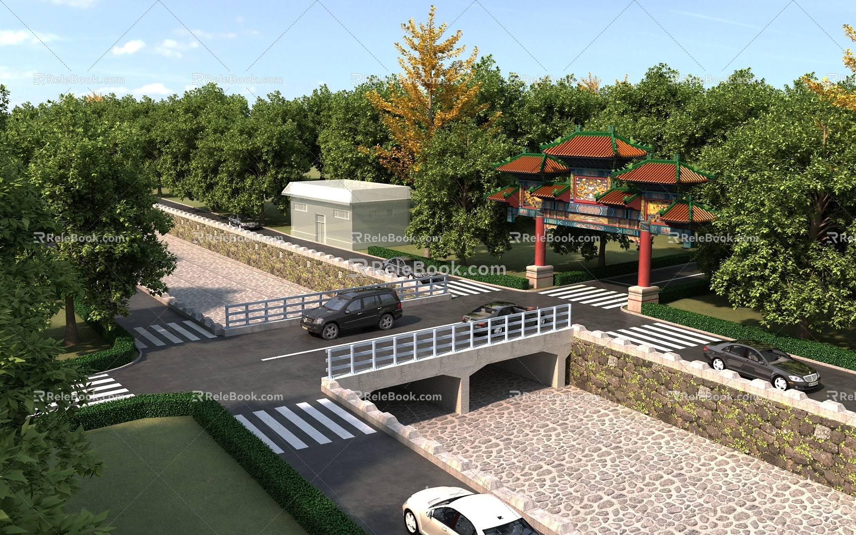 Lijiazhuang Bridge Modern Bridge 3d model