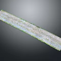 Long Decorative Strip With Textured Surface And Green Edges For Modern Interiors