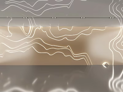 Modern Exhibition Hall Interior With Flowing Curved Lines And Soft Lighting Design 3d model