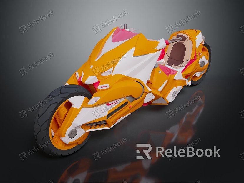 Modern Motorcycle Jet Motorcycle Science Fiction Motorcycle Concept Motorcycle Flying Car model