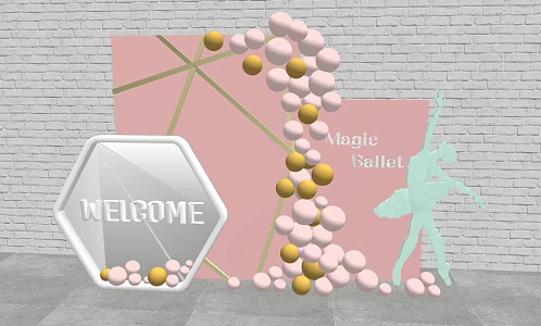 Modern Meichen Wedding Balloon 3d model