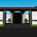 Modern Garden Landscape Design With Curved Walkways Water Features And Layered Greenery
