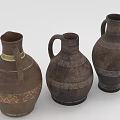 Traditional Handmade Clay Vases With Decorative Patterns And Various Shapes