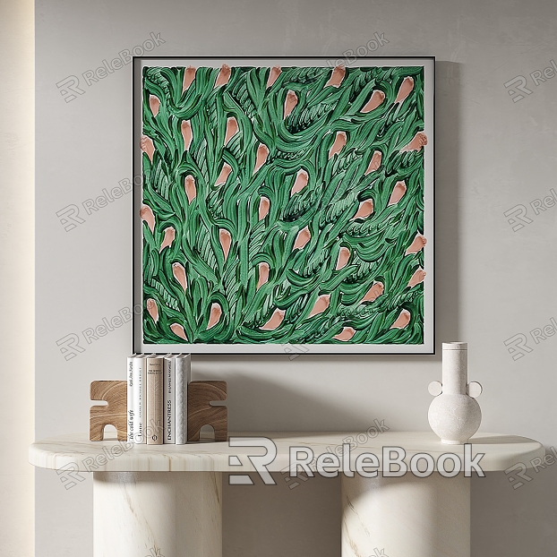 Simple abstract decorative painting model