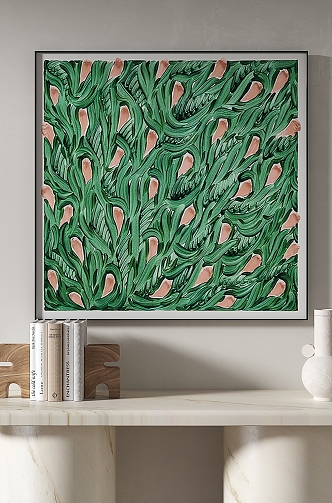 Simple abstract decorative painting 3d model