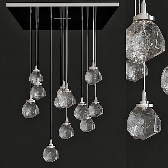 chandelier glass chandelier 3d model