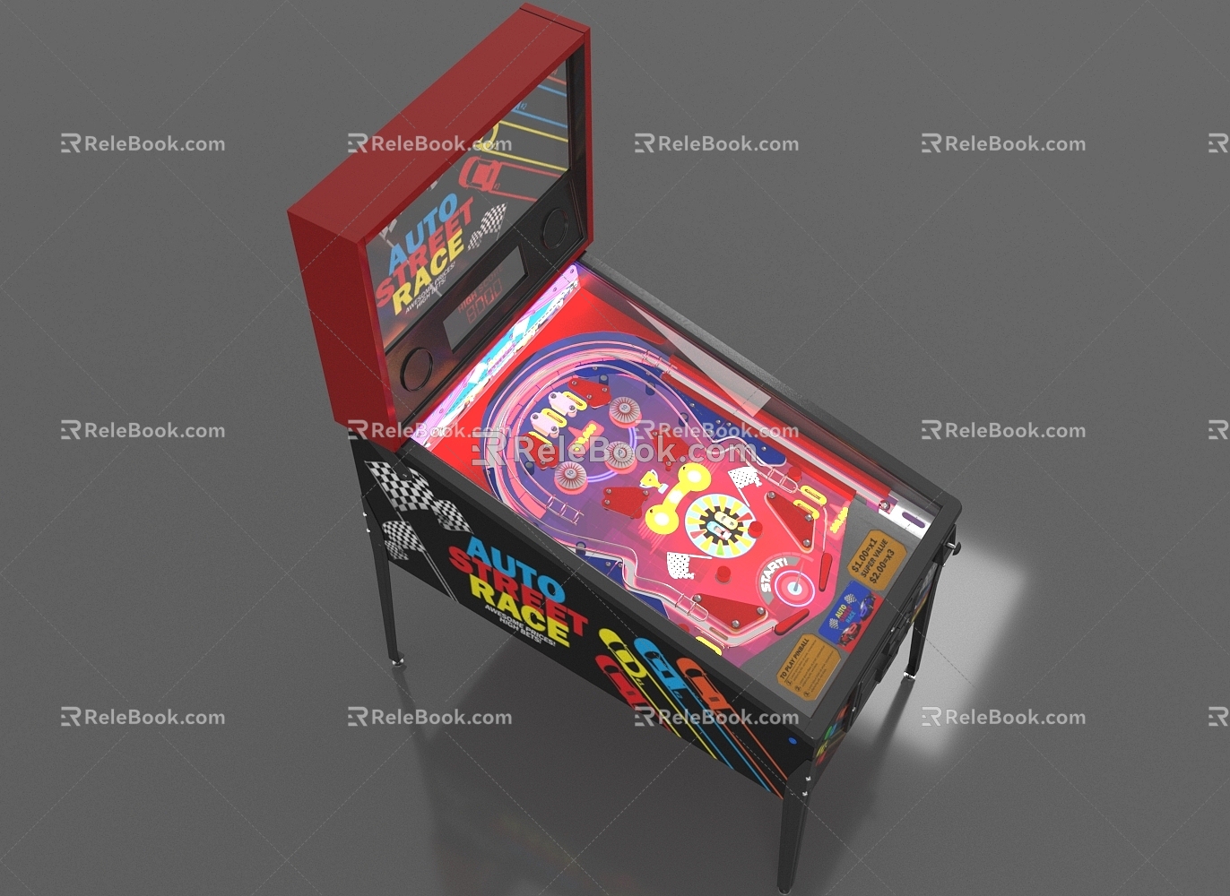 Modern Pinball 3d model