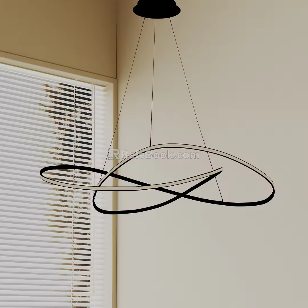 Modern chandelier 3d model