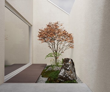 Modern Landscape Sketch Courtyard Landscape 3d model