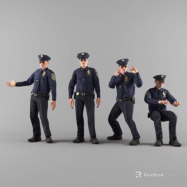Various Reptile Models Showcasing Different Poses In Studio Environment 3d model 