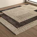 Modern Vintage Carpet POLIFORM Tratto Rectangular Carpet Striped Carpet Fabric Carpet 3d model