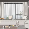Modern Bay Window 3d model