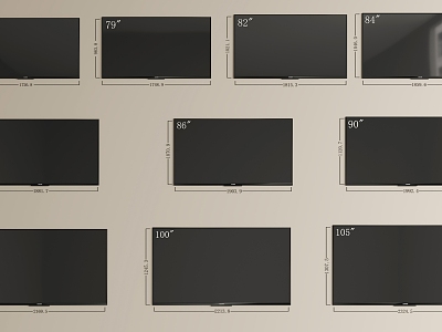 LCD TV Laser TV 3d model